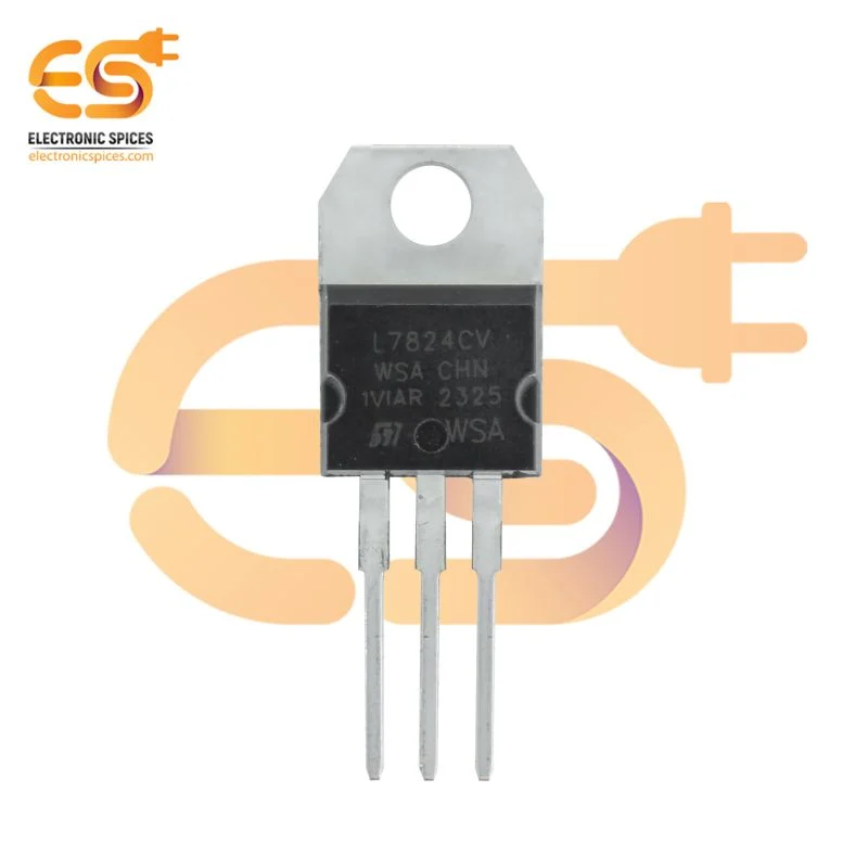 TO-220 7824, 3-TerminalPositiveVoltage Regulator IC pack of 5pcs