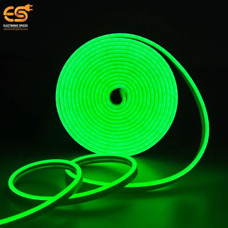 5m 12V Green Neon LED Flexible Light Strip