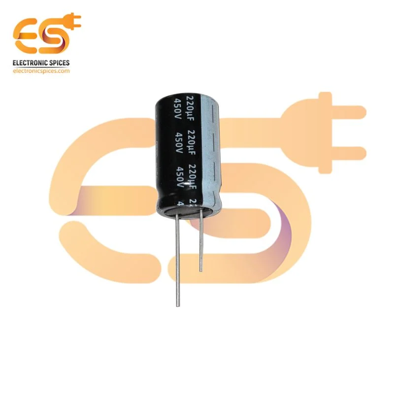 220uf / 450V Aluminum Electrolytic Capacitors (35 x 25)mm pack of 5 pcs
