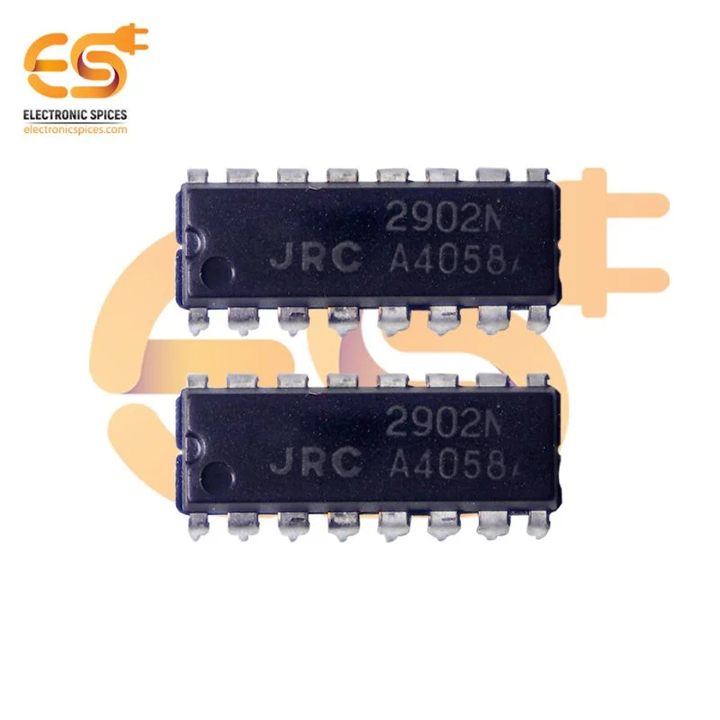 2902N Single supply quad operational amplifier DIP 14 pin IC pack of 2pcs