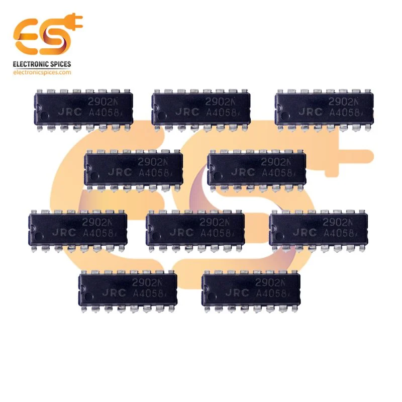2902N Single supply quad operational amplifier DIP 14 pins IC pack of 10pcs