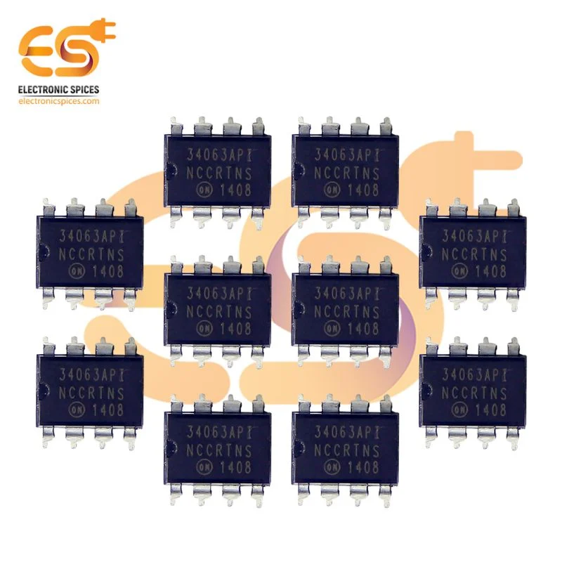 34063A DC to DC convertor DIP 8 pins IC pack of 10pcs