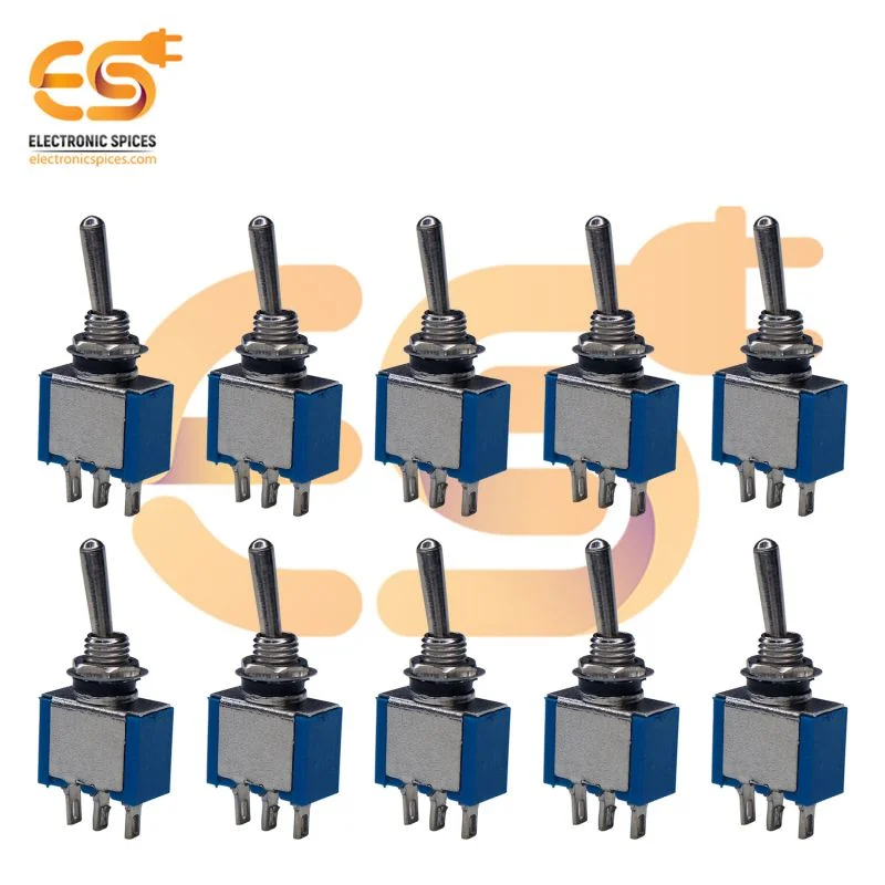 3A 125V 3 pin SPDT metal body mini toggle switches pack of 20pcs