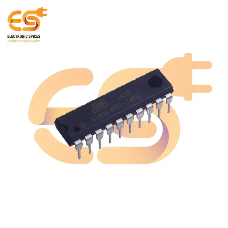 AT89C4051-24PU 8-bit Microcontroller with 4K Bytes Flash DIP 20 pin IC