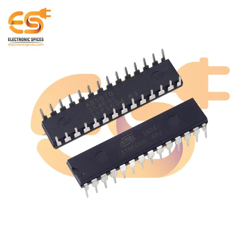 ATMEGA8L-8PU 8 bit Microcontrollers with 8kB in system programable flash DIP 28 pin IC