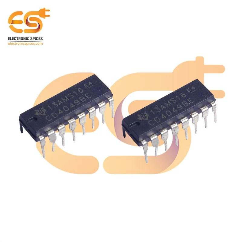 CD4049 Hex inverter buffer and convertor DIP 16 pin IC pack of 2pcs