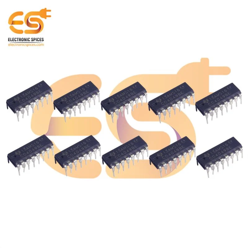 CD4049 Hex inverter buffer and convertor DIP 16 pins IC pack of 10pcs