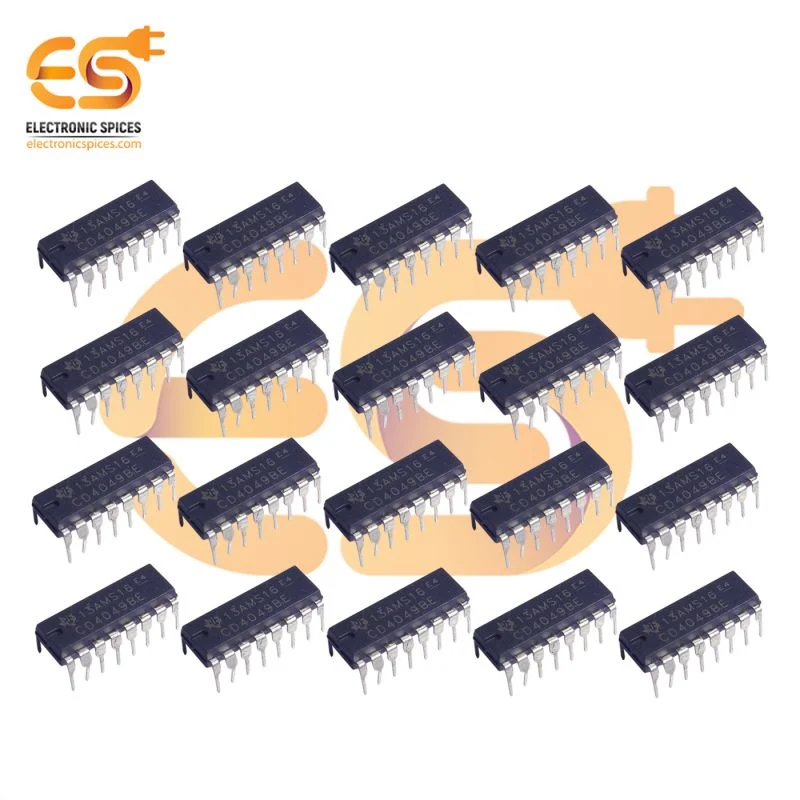 CD4049 Hex inverter buffer and convertor DIP 16 pins IC pack of 50pcs