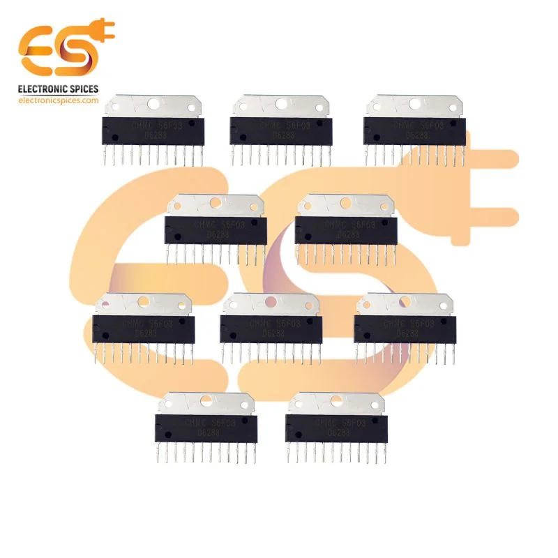 D6283 6 watt dual channel audio amplifier SIP 12 pins IC pack of 10pcs