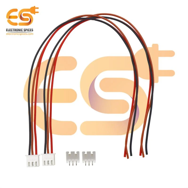 3 pin XH JST wire connector 2.5mm pitch male and female pair 2515 pack of 5 pair