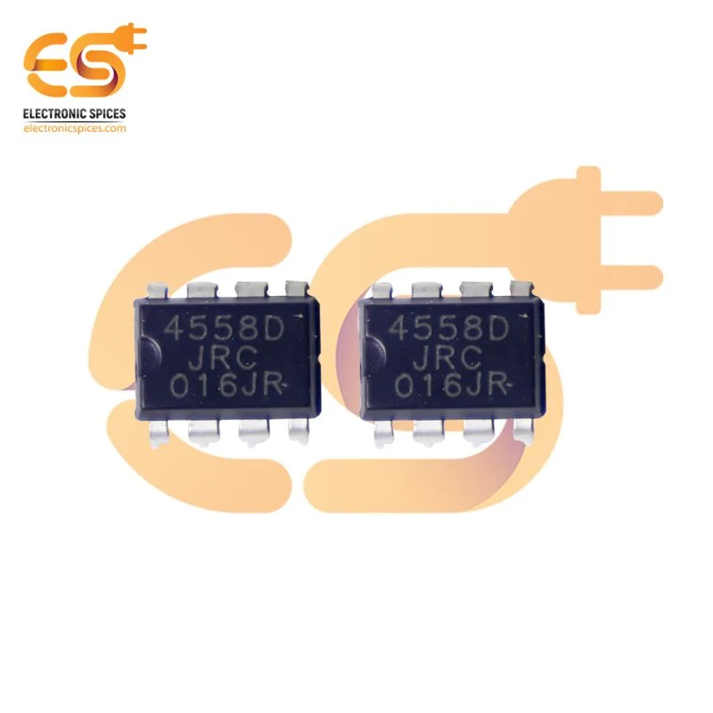 JRC4558D monolithic dual operational amplifier DIP 8 pin IC pack of 2pcs