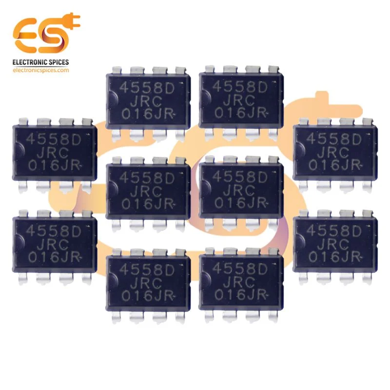 JRC4558D monolithic dual operational amplifier DIP 8 pins IC pack of 10pcs