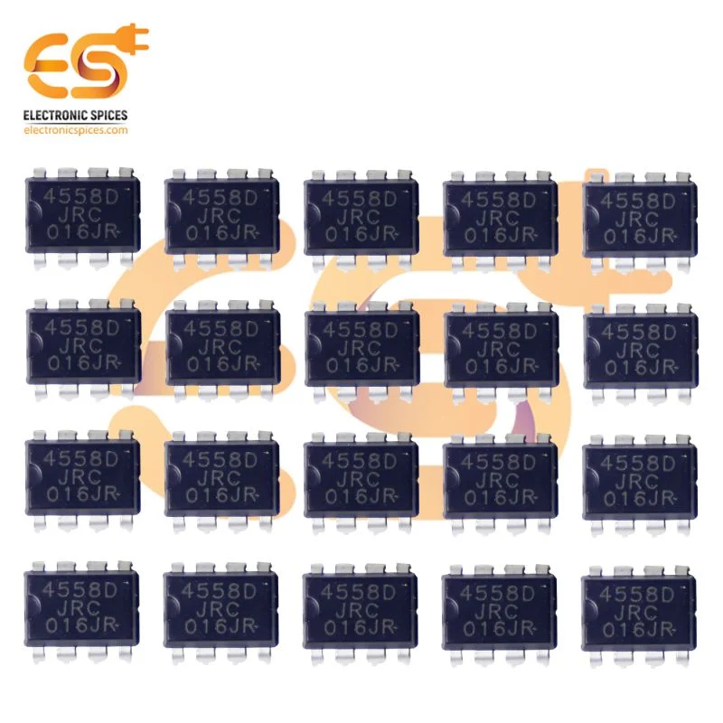 JRC4558D monolithic dual operational amplifier DIP 8 pins IC pack of 50pcs