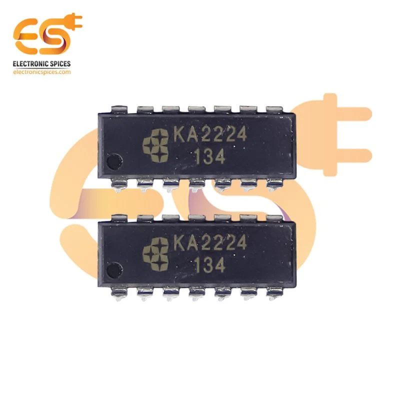 KA2224 Dual equalizer amplifier with ALC DIP 14 pin IC pack of 2pcs