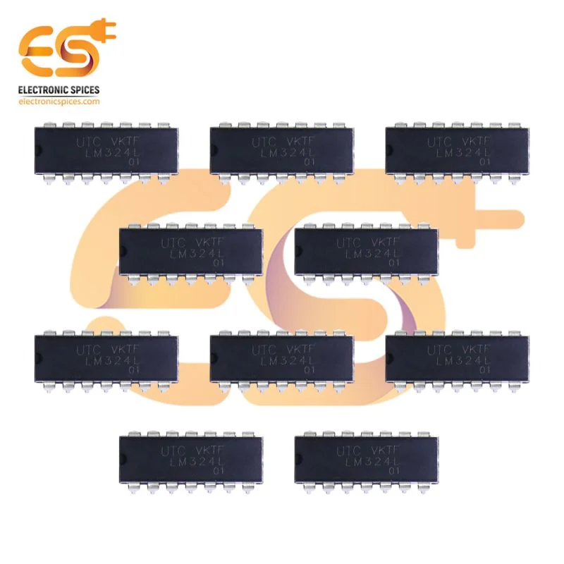 LM324 Quad or four operational amplifier 14 pins IC pack of 10pcs