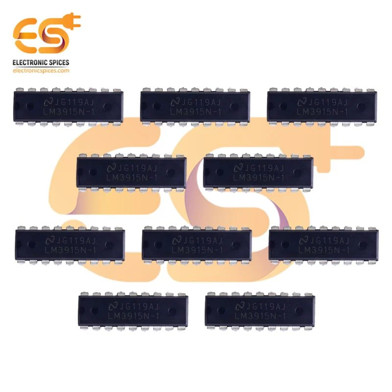 LM3915 Logarithmic LED dot or bar display driver 18 pins IC pack of 10pcs