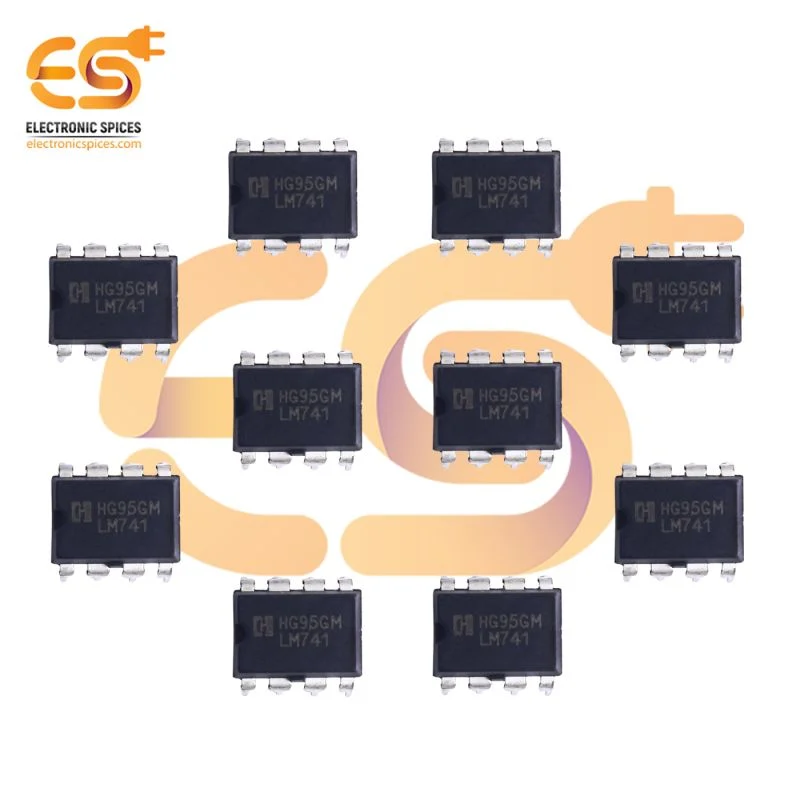 LM741 Operational amplifier 8 pins IC pack of 10pcs