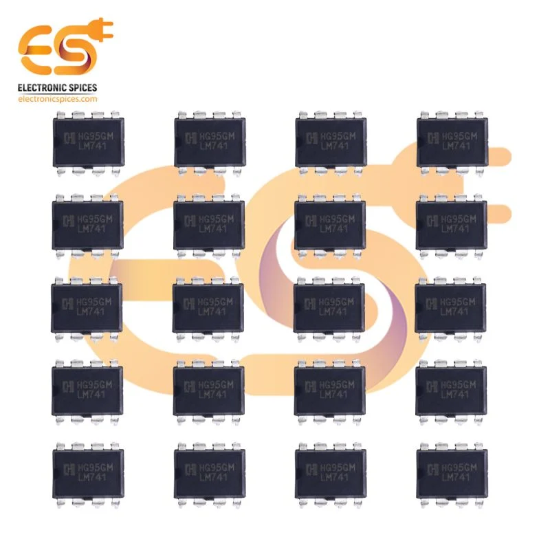 LM741 Operational amplifier 8 pins IC pack of 50pcs