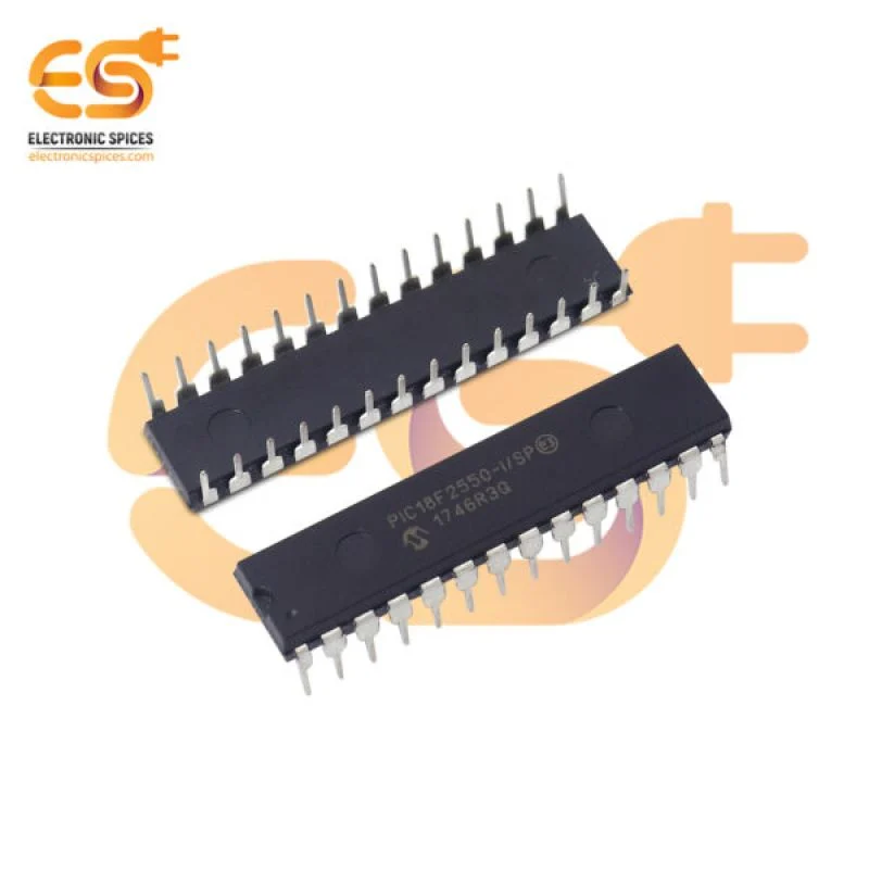 PIC18F2550 High-Performance enhanced flash USB Microcontroller with Nano watt technology DIP 28 pin IC