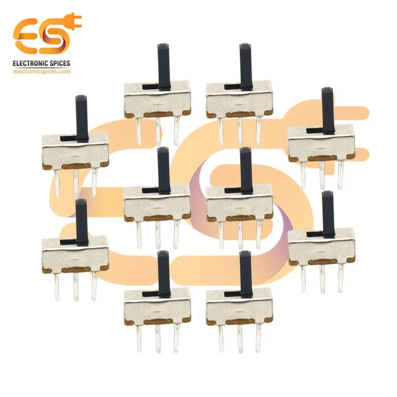 SS12D00 0.3A 30V SPDT 3 pin metal body panel mount plastic handle slide switches pack of 20pcs