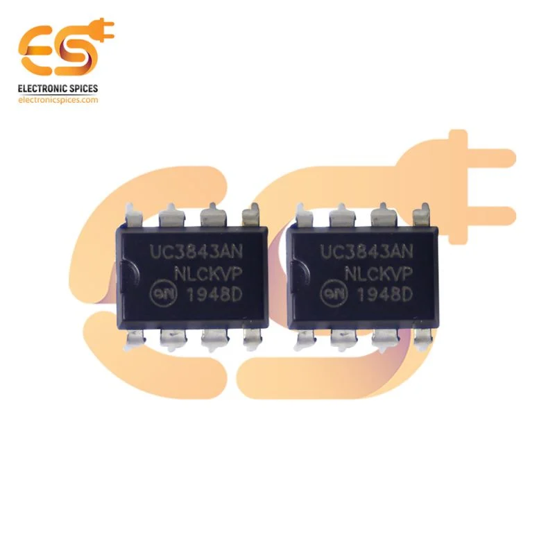 UC3843AN PWM current mode controller DIP 8 pin IC pack of 2pcs