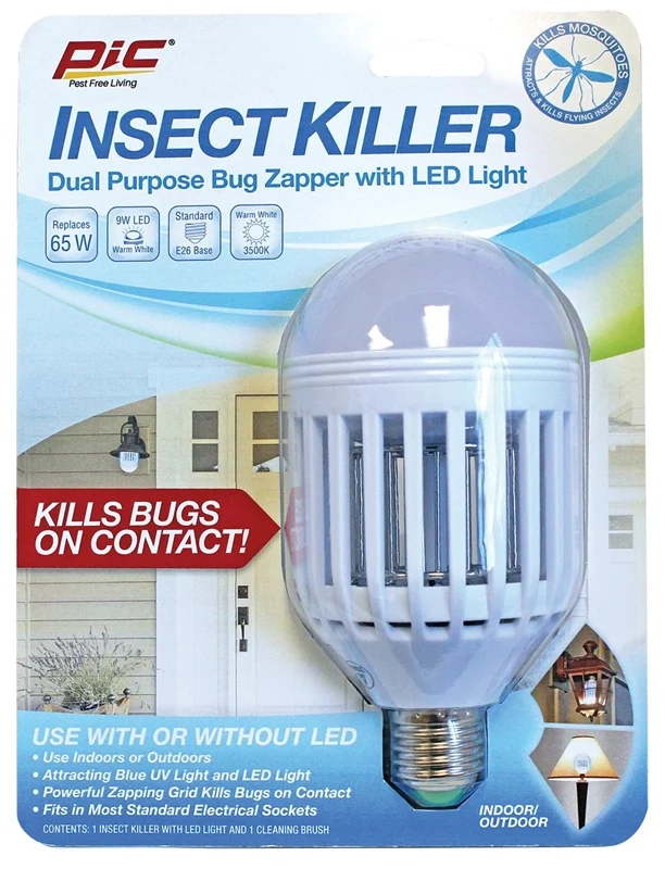LED Insect Killer Bug Zapper Bulb 120V Standard Base