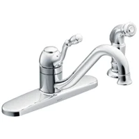 Lindley Single-Handle Kitchen Faucet with Side Spray, Chrome