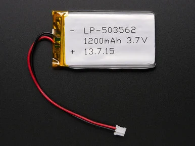 Lithium Ion Polymer Battery – 3.7v 1200mAh