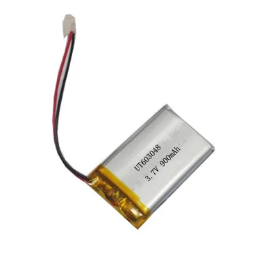 Lithium Ion Polymer Battery - 3.7v, 900mAh