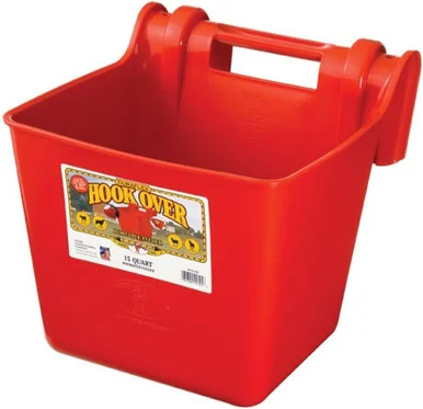 Little Giant Hook Over Feeder - 15 Quart - Red