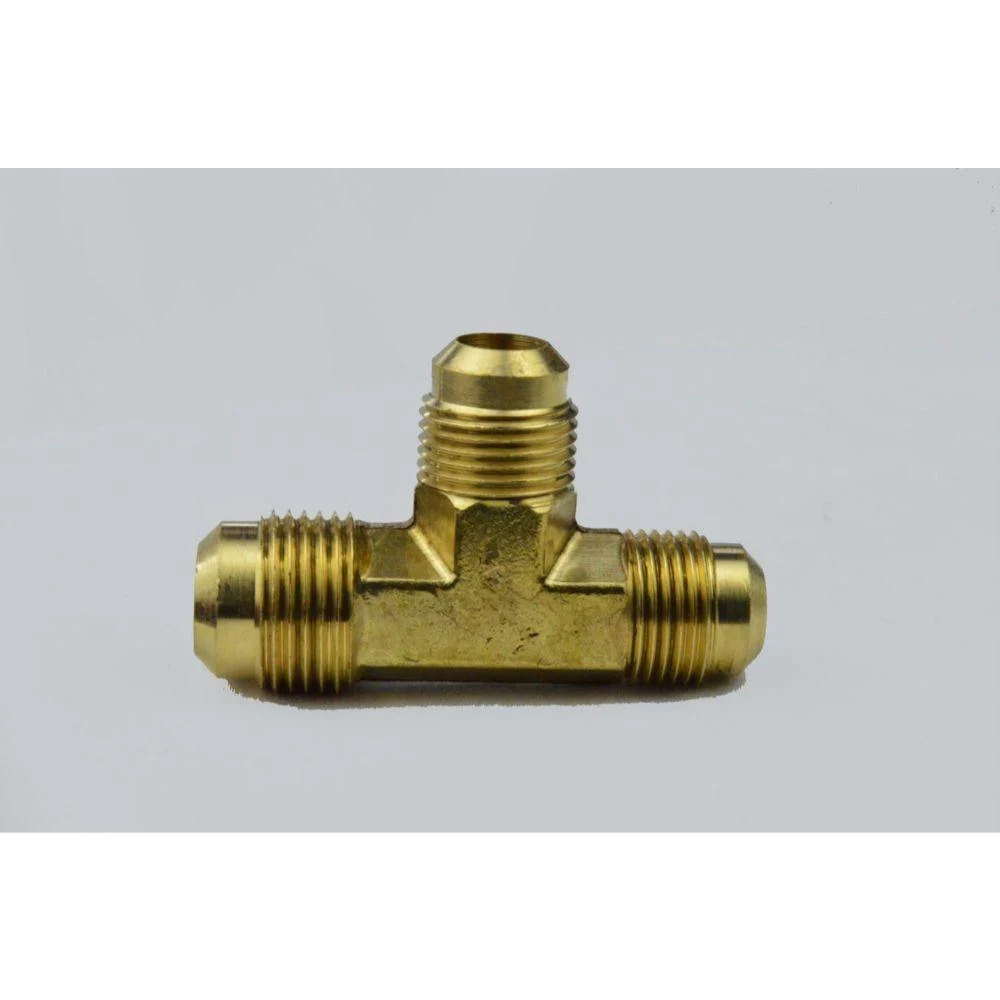 LT2-886 United Brass 1/2" OD X 1/2" OD X 3/8" OD Brass Flare Tee