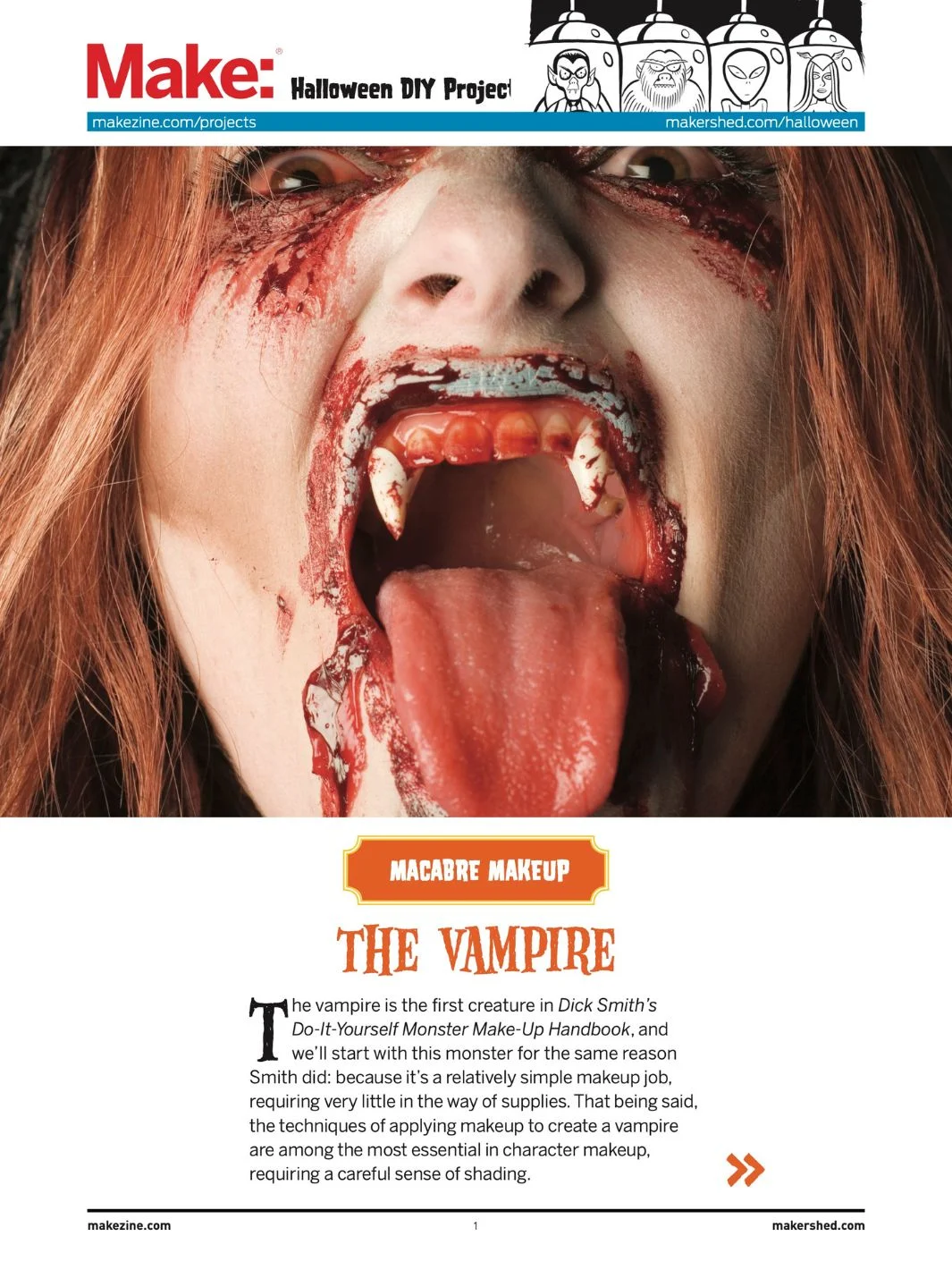 Macabre Makeup: The Vampire - PDF