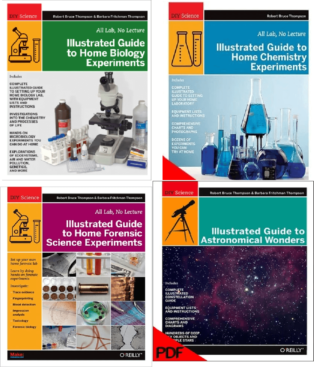 Make: Complete Illustrated Guide to Home Experiments Series - PDFs