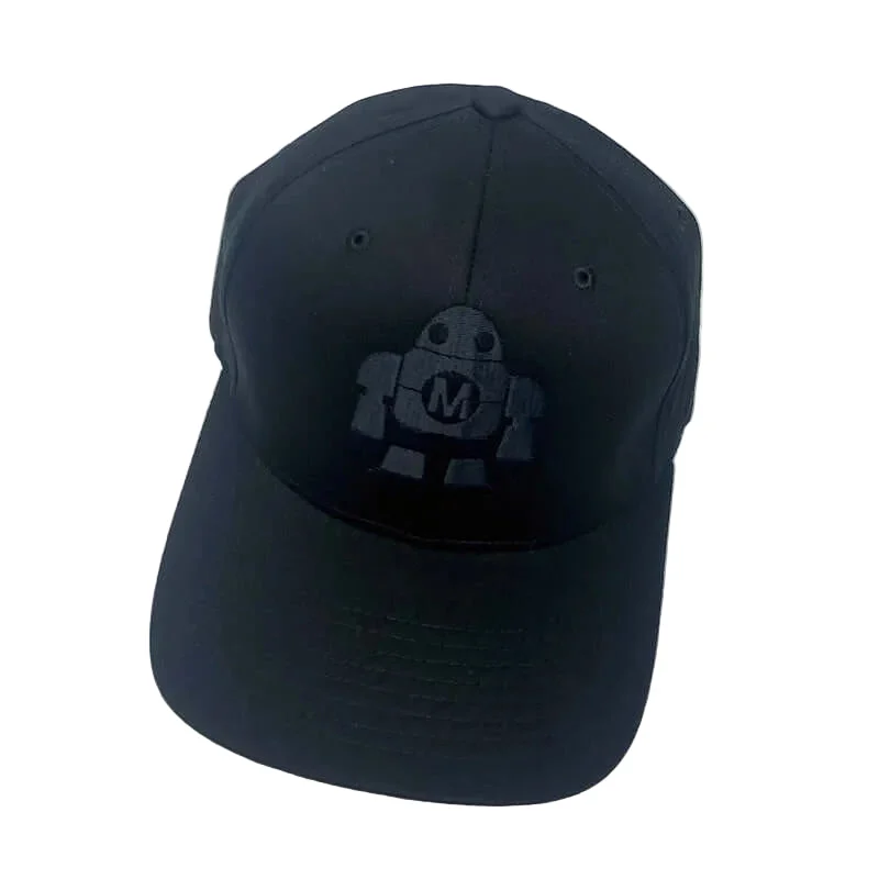 Maker Faire Robot Black Thread Flexfit Cap