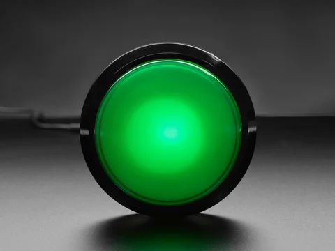 Massive Arcade Button with LED - 100mm Green