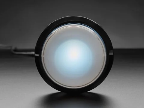 Massive Arcade Button with LED - 100mm White