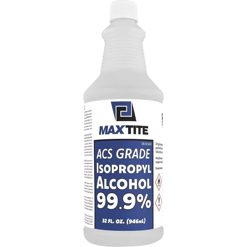 Maxtite 99.9% Anhydrous ISOPROPYL ALCOHOL 1Liter / 32 Fl Oz