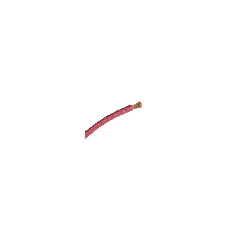 3/0GA POWER WELDING CABLE RED STRANDED 600V / 221Degrees