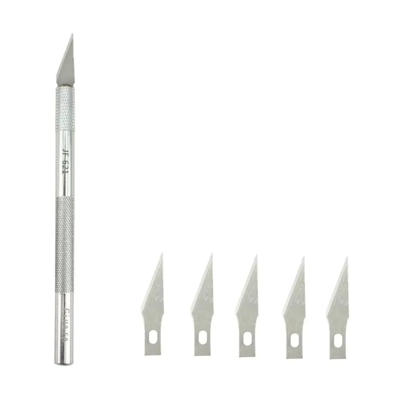 JIAFA Metal Carving Knife Exacto Type with 6 Blades