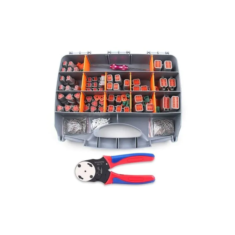 DEUTSCH WEATHER PACK KIT, CRIMPER, EXTRACTION TOOL, 338pc Engineering Designers Kit, 2,3,4,6,8,12 Position Connectors. QB/T4399-2012