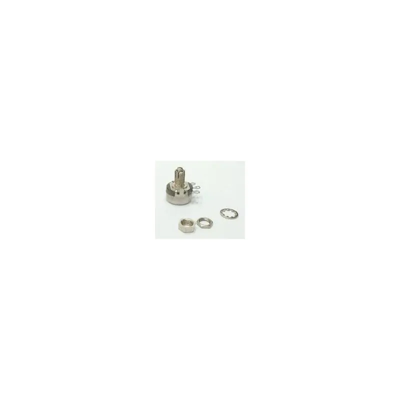100000 ohm 100K Single turn 1/8 inch Screwdriver adjust locking shaft potentiometer, new old stock