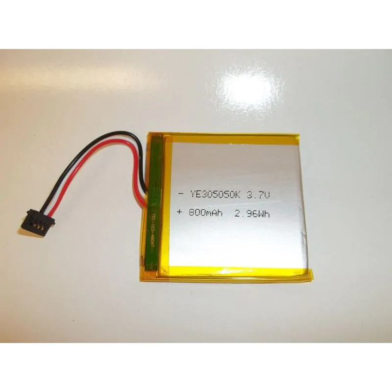 3.7V 800mAH, Li-ion, Small Thin Flat Lithium Polymer Battery Pack