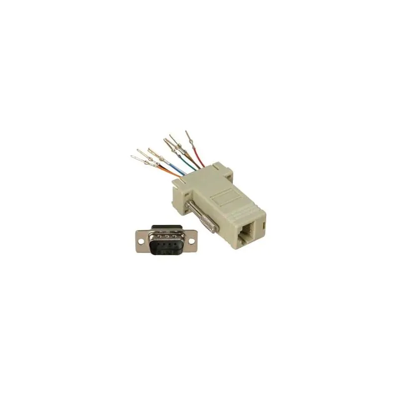 MODULAR ADAPTER DB9 M TO RJ45 TELCO ADAPTER