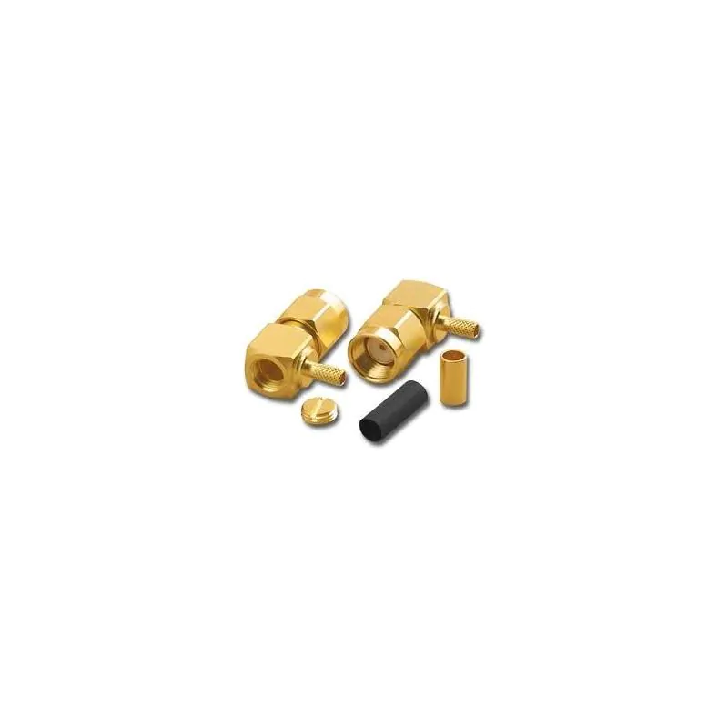 SMA Male Reverse Polarity Right Angle CRIMP RG174 / RG316 RPA2457
