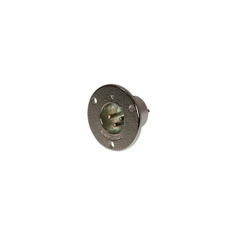 SWITCHCRAFT 3 PIN MALE XLR PANEL MOUNT CONNECTOR .766 inch 19.45MM MOUNTING HOLE