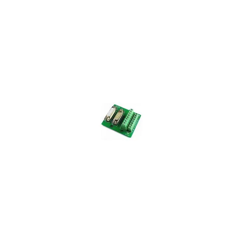 DB15 Two Row Male / Female to Terminal Board Breakout Board Box Connector Reconfiguration