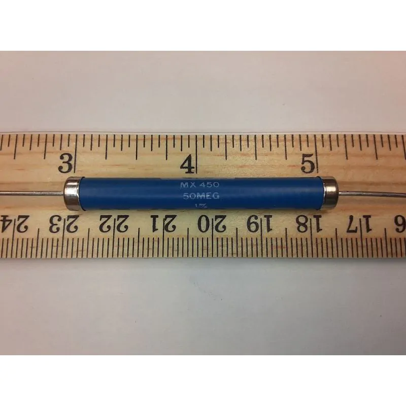 CADDOCK MX450 50.0M 1% 50M Ohms 1% HIGH VOLTAGE Through Hole Resistor