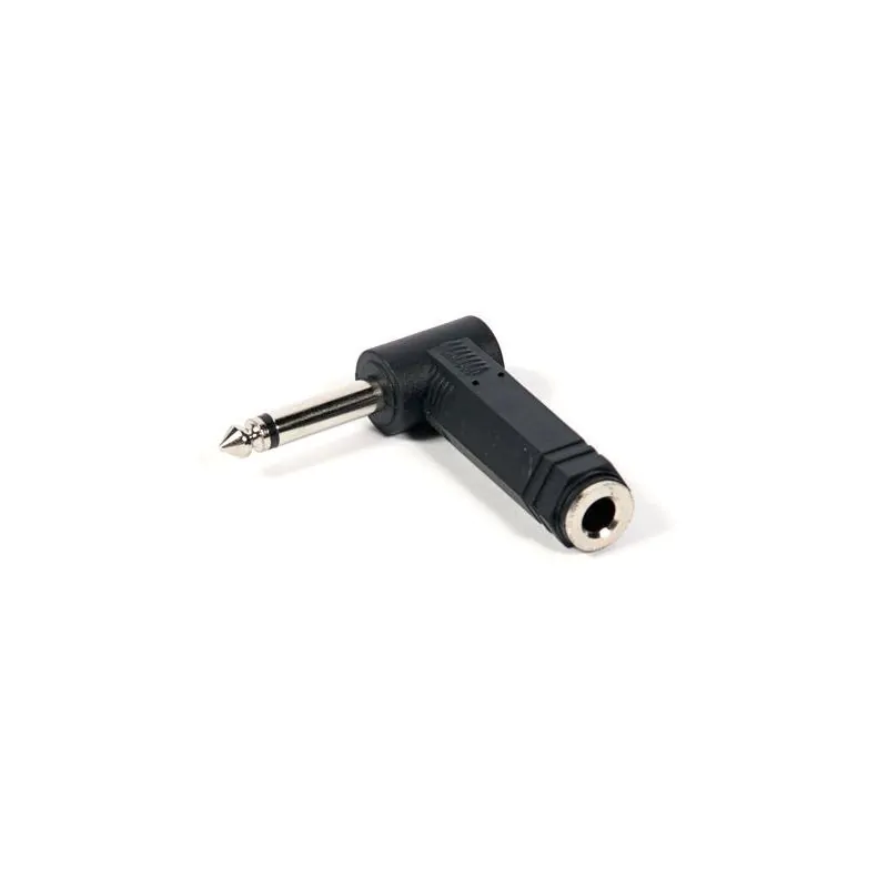 RIGHT ANGLE Audio Adaptor Mono 1/4 inch Plg to 1/4 inch Jack 528