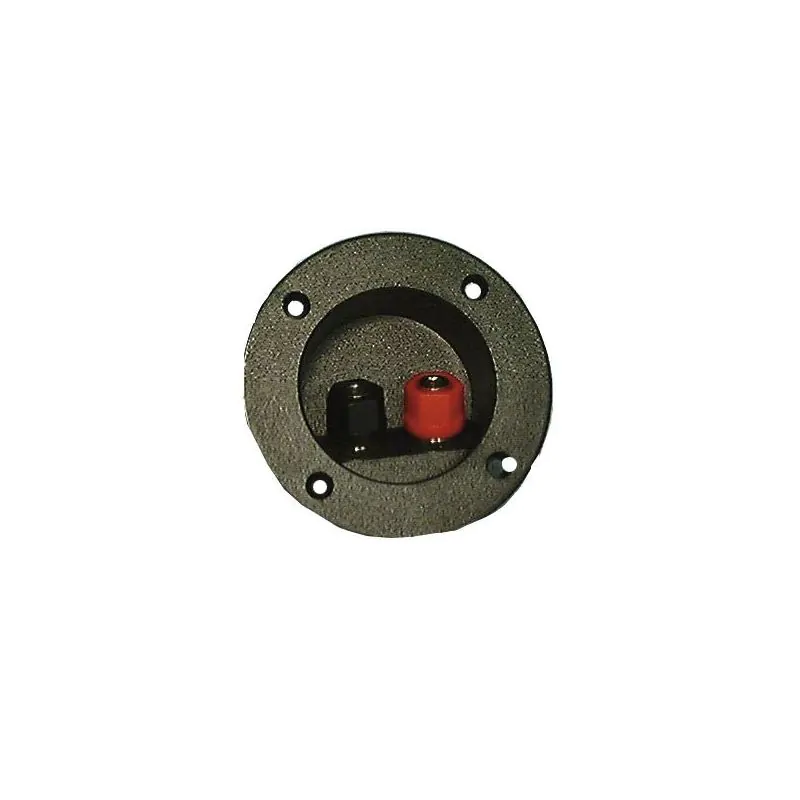 ROUND SPEAKER TERMINAL PLATE WITH BINDING POSTS