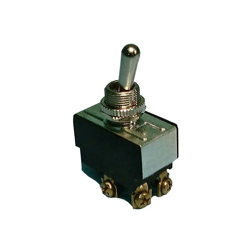 Philmore 30-365 HEAVY DUTY Bat Handle Toggle Switch DPST 20A 125V ON-(OFF) ST50L Momentary()